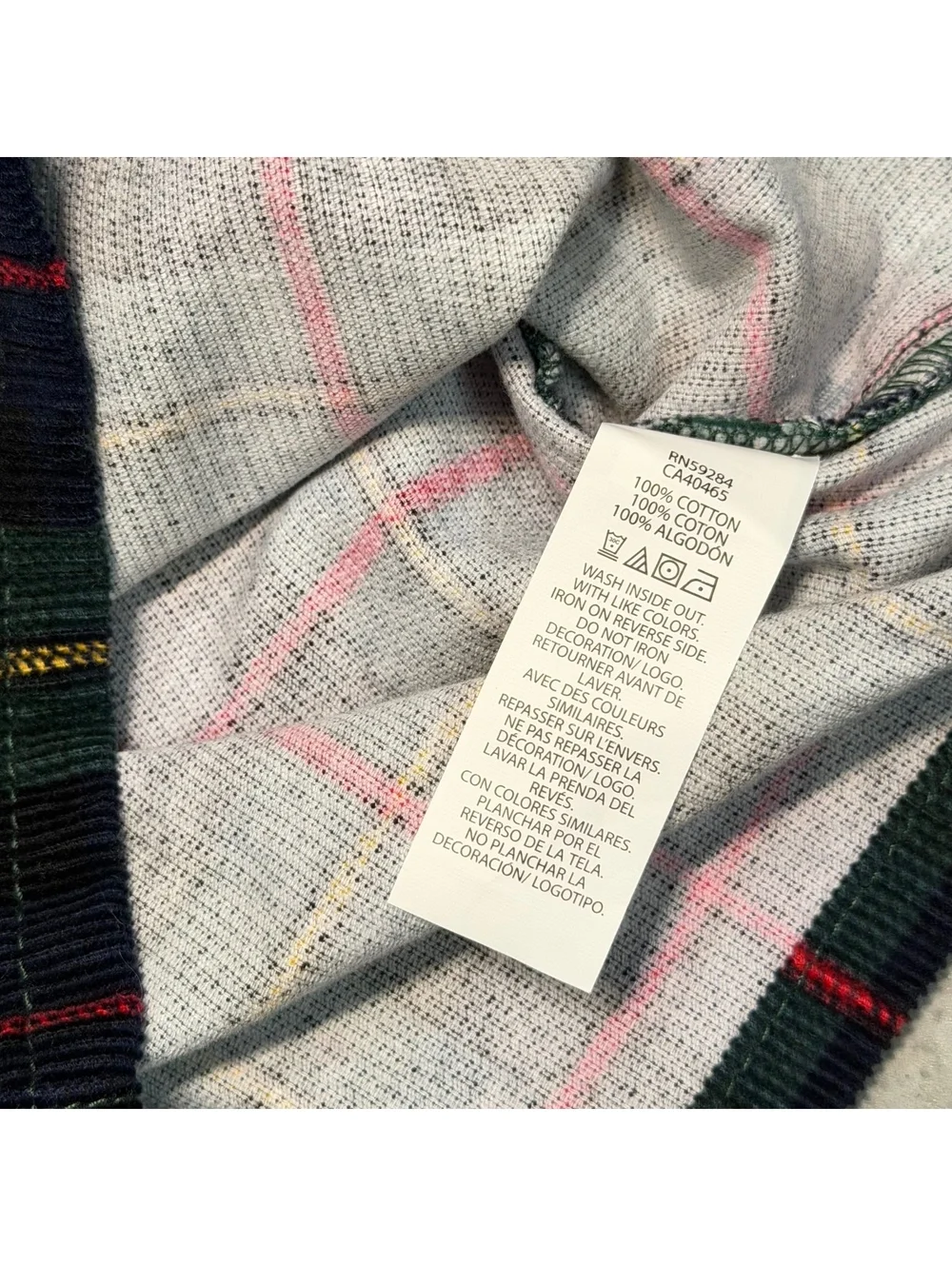 The Children's Place Girls' Green Plaid Corduroy Overall Dress Size 6
